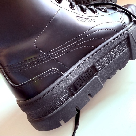 Puma X Dua Lipa Mayze Black High-Top Platform Boots - Picture 9 of 9